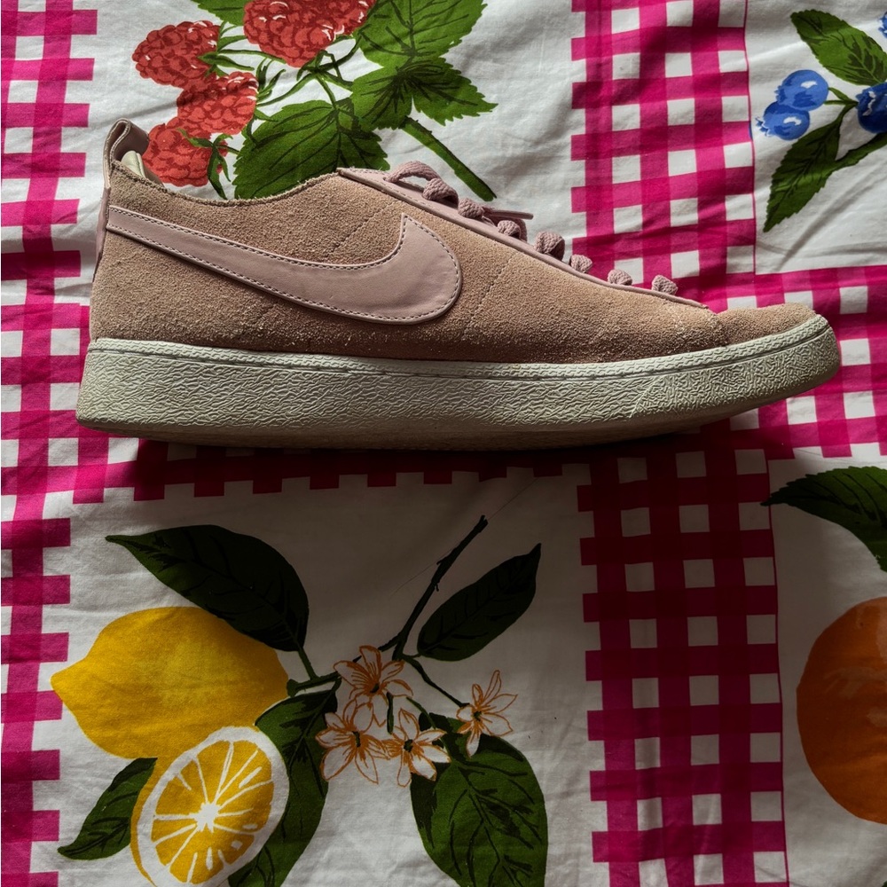 Pink Nike Low Blazer Suede